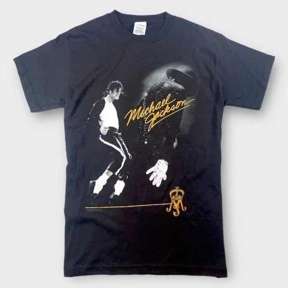 NWOT Michael Jackson Moonwalk Billie Jean Tee Shirt Black, Size Small - Picture 1 of 3